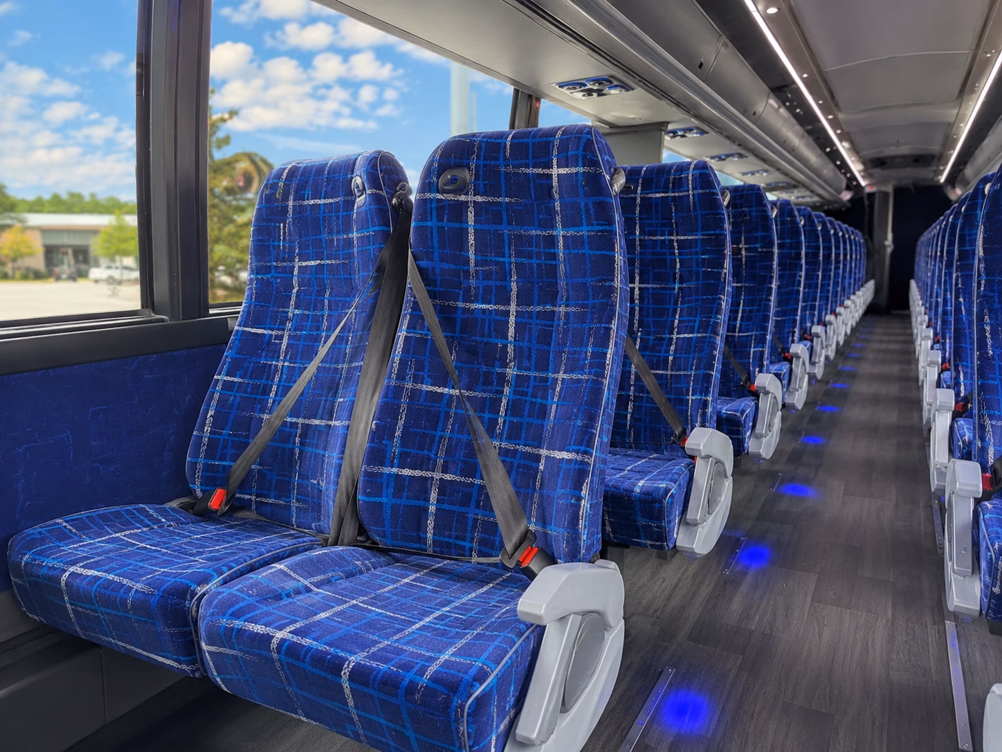 alexandria charter bus services interior